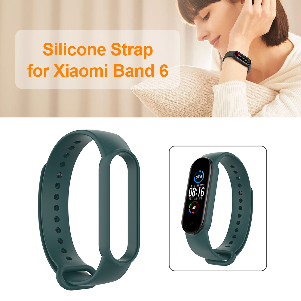 thumbnail image 4 of Correa Silicona para Reloj Band 6/6 NFC/5 (verde Oscuro), 4 of 10