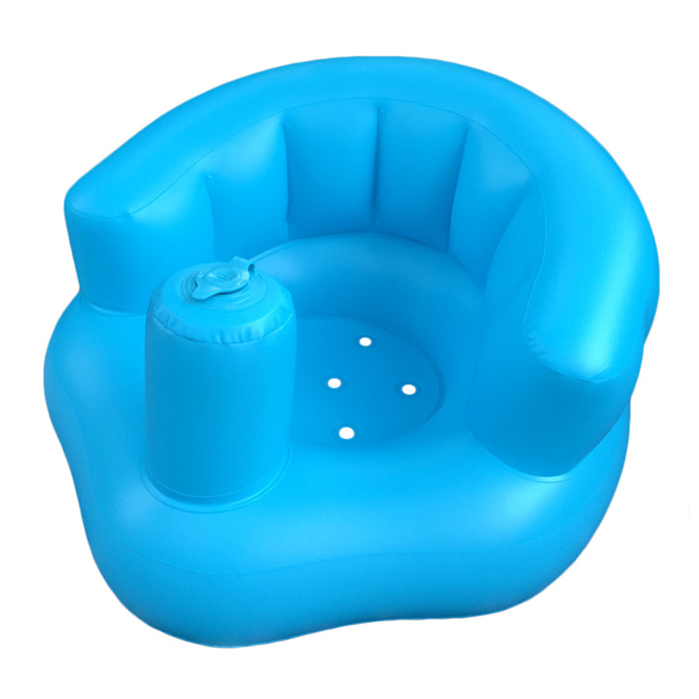 Kuymtek Juguete Inflable PVC Bebé A Sentarse Silla Asiento Portátil Piscina Juguete (azul)