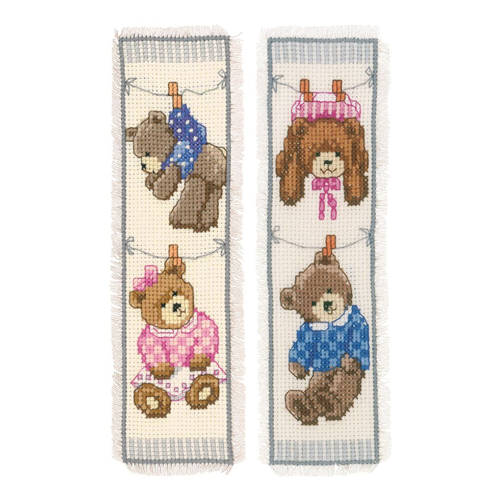 thumbnail image 2 of Juego Punto Cruz Cgtredaw Oso Kits Bordado DIY Contados 14CT Manualidades Marcapáginas, 2 of 10