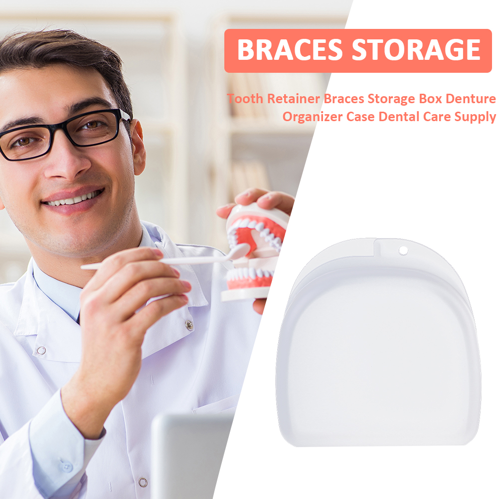 thumbnail image 4 of Caja Almacenamiento WDOplteas Estuche Organizador para Dentaduras Cuidado Dental blanco, 4 of 10