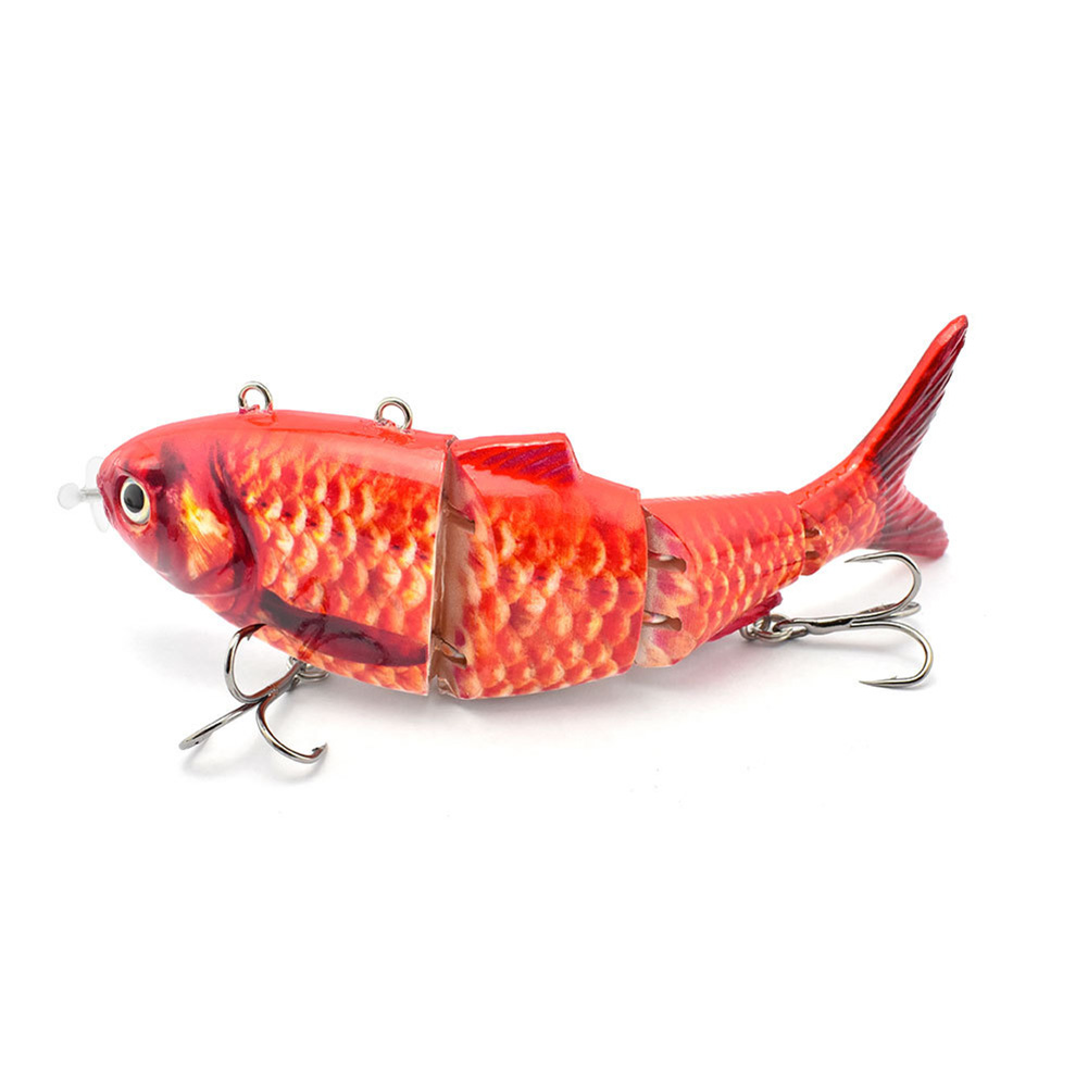 thumbnail image 2 of Btafrte Señuelo pesca robótico Wobbler eléctrico 4 segmentos Auto Swimbait USB (BL-2044), 2 of 10