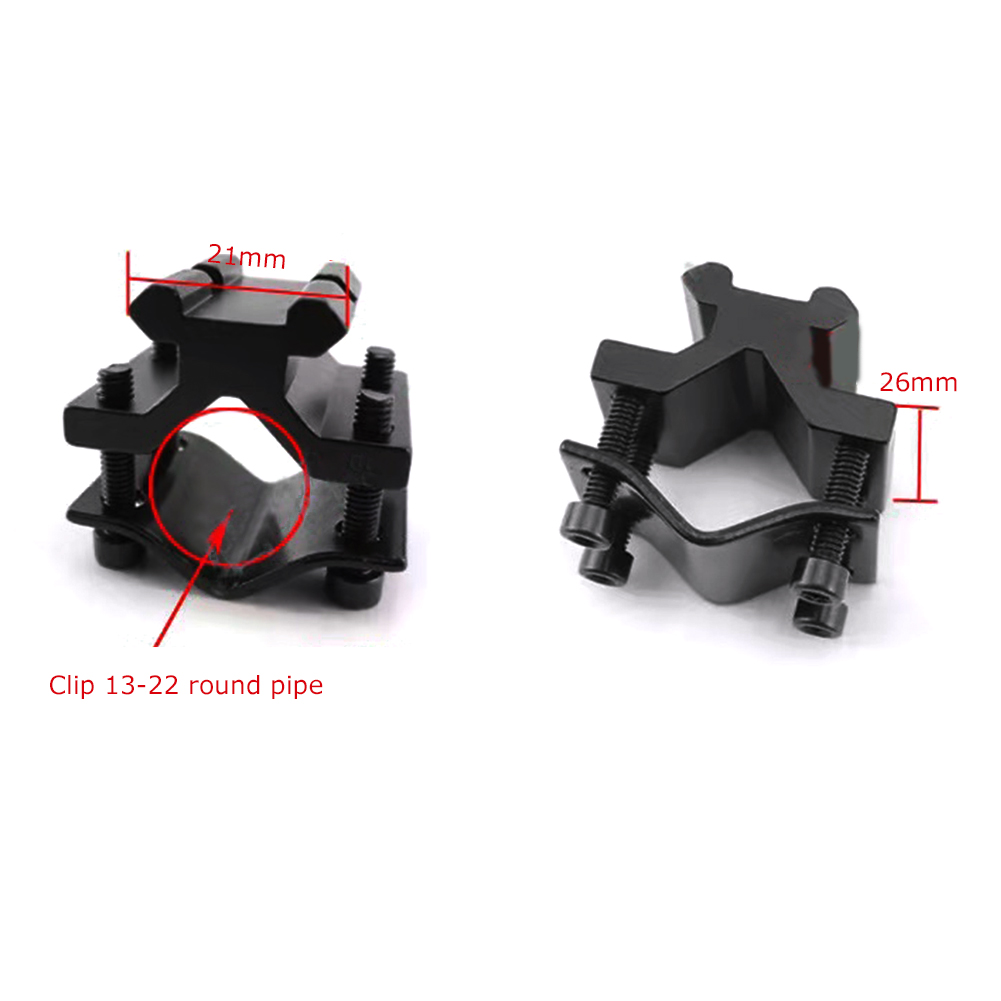 thumbnail image 4 of Btafrte Riel Montaje Tubo Barril Adaptador Bípode Ajustable para Antorcha Vista Linterna, 4 of 10