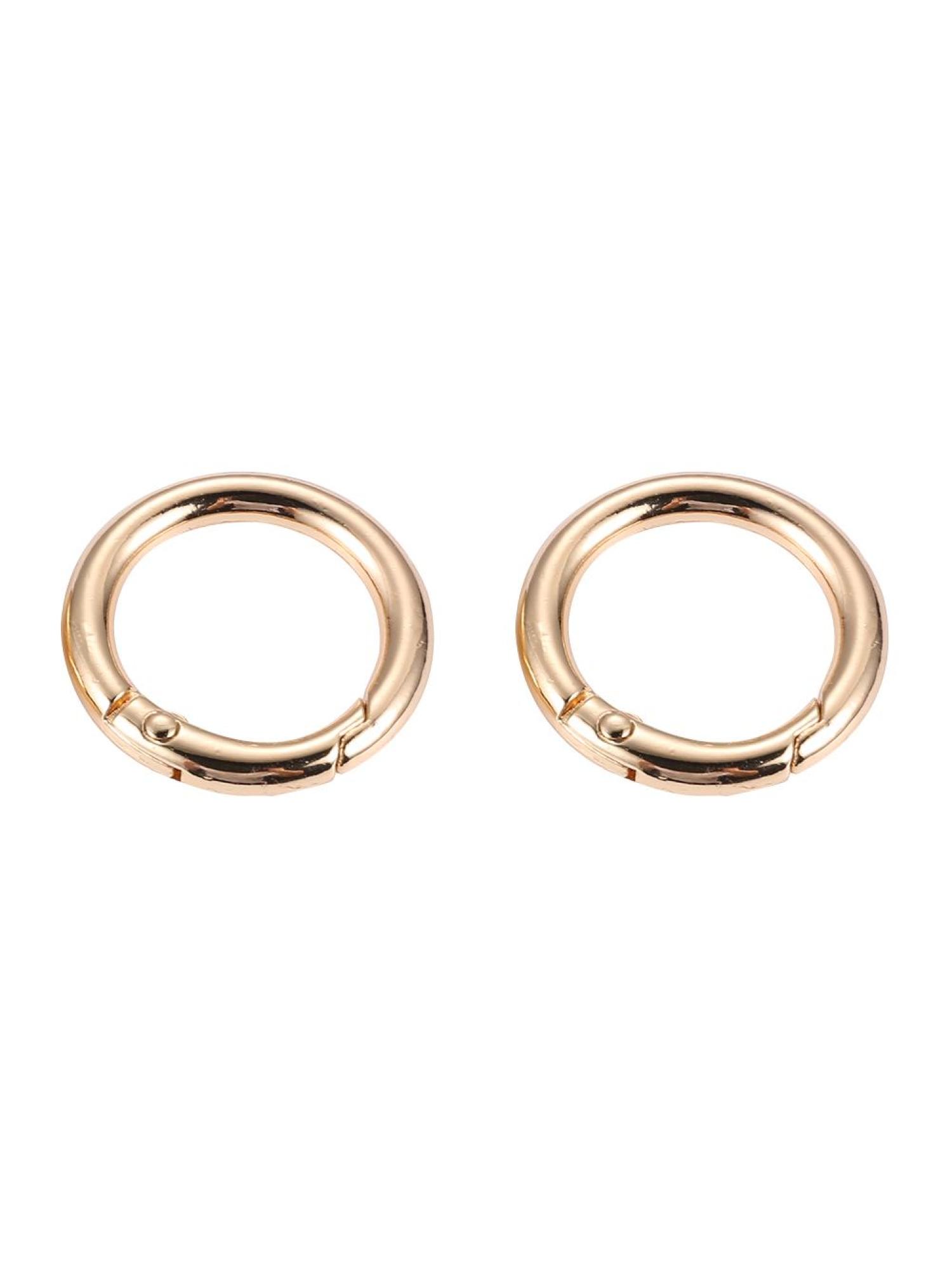 thumbnail image 2 of Hebillas para Bolsas Metal Accesorios Bricolaje (dorado) Circular Anillo 10 Uds., 2 of 10