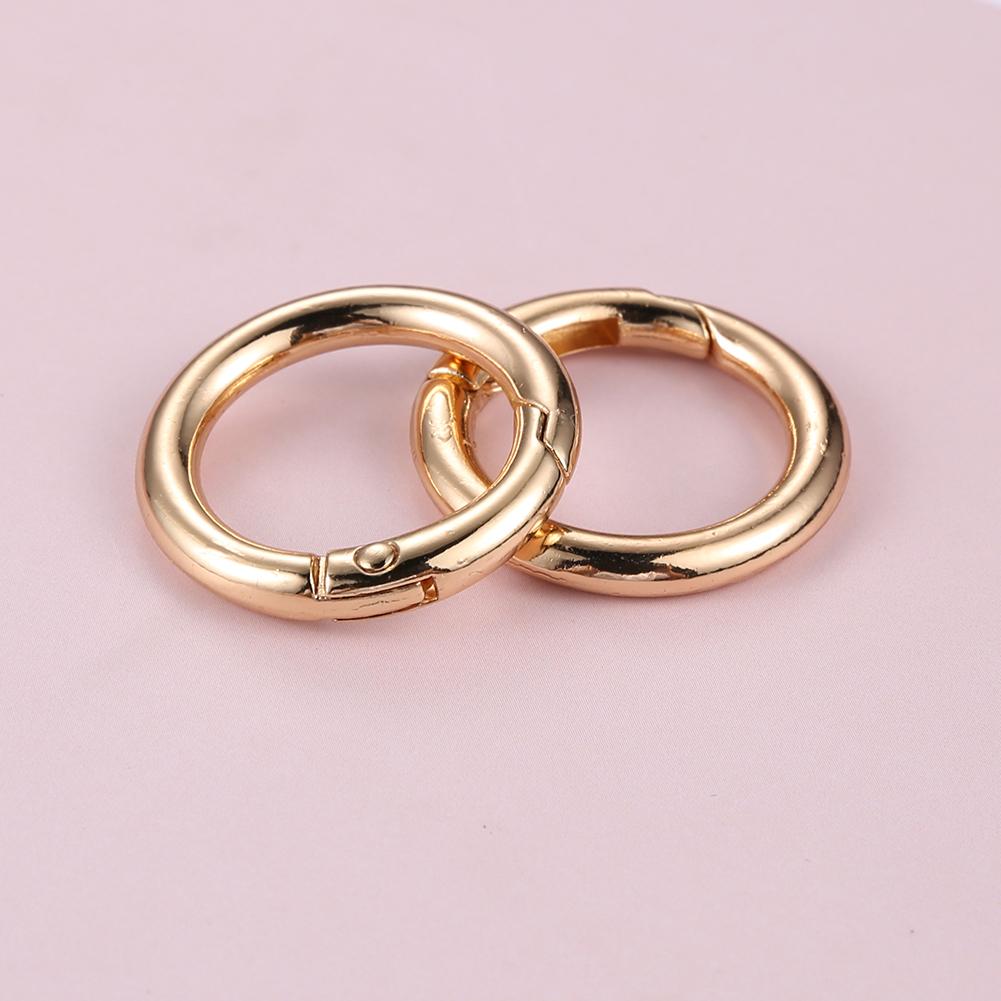 thumbnail image 5 of Hebillas para Bolsas Metal Accesorios Bricolaje (dorado) Circular Anillo 10 Uds., 5 of 10