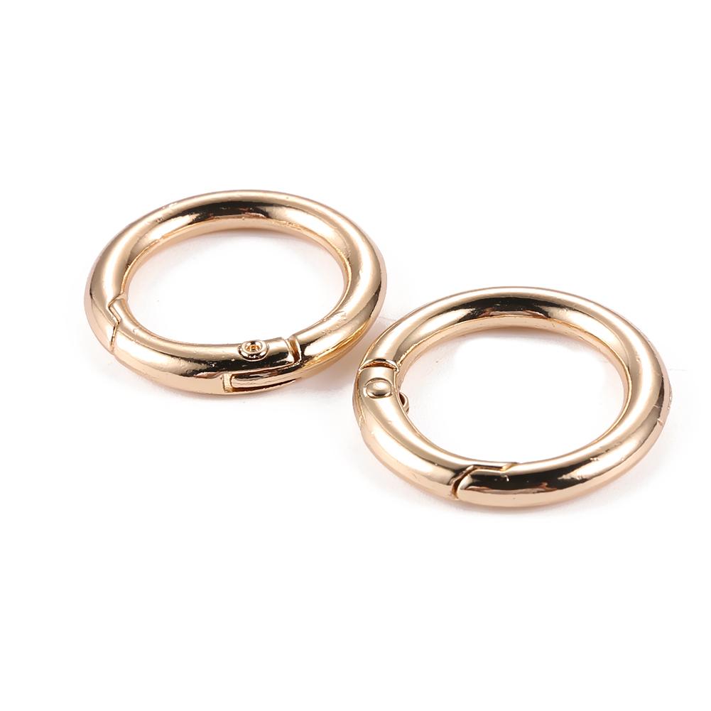 thumbnail image 4 of Hebillas para Bolsas Metal Accesorios Bricolaje (dorado) Circular Anillo 10 Uds., 4 of 10
