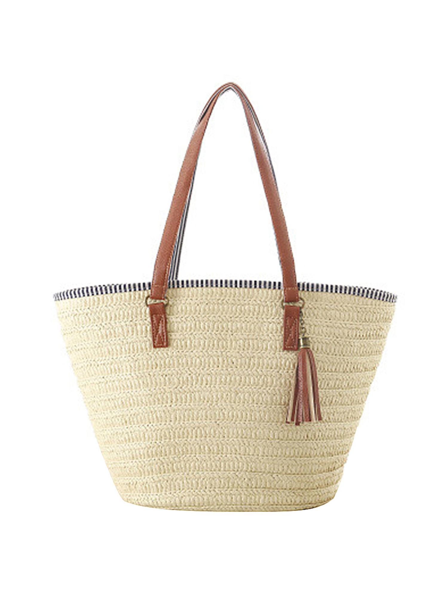 thumbnail image 2 of Bolso Paja Btafrte Tejido Con Borla Playa Mujer Beige, 2 of 10