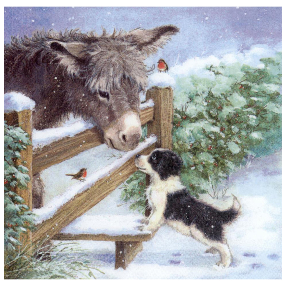 thumbnail image 2 of Imagen Diamantes Imitación DIY 5D Kit Pintura Animal Burro Regalos Dibujo Redondos Completos, 2 of 10