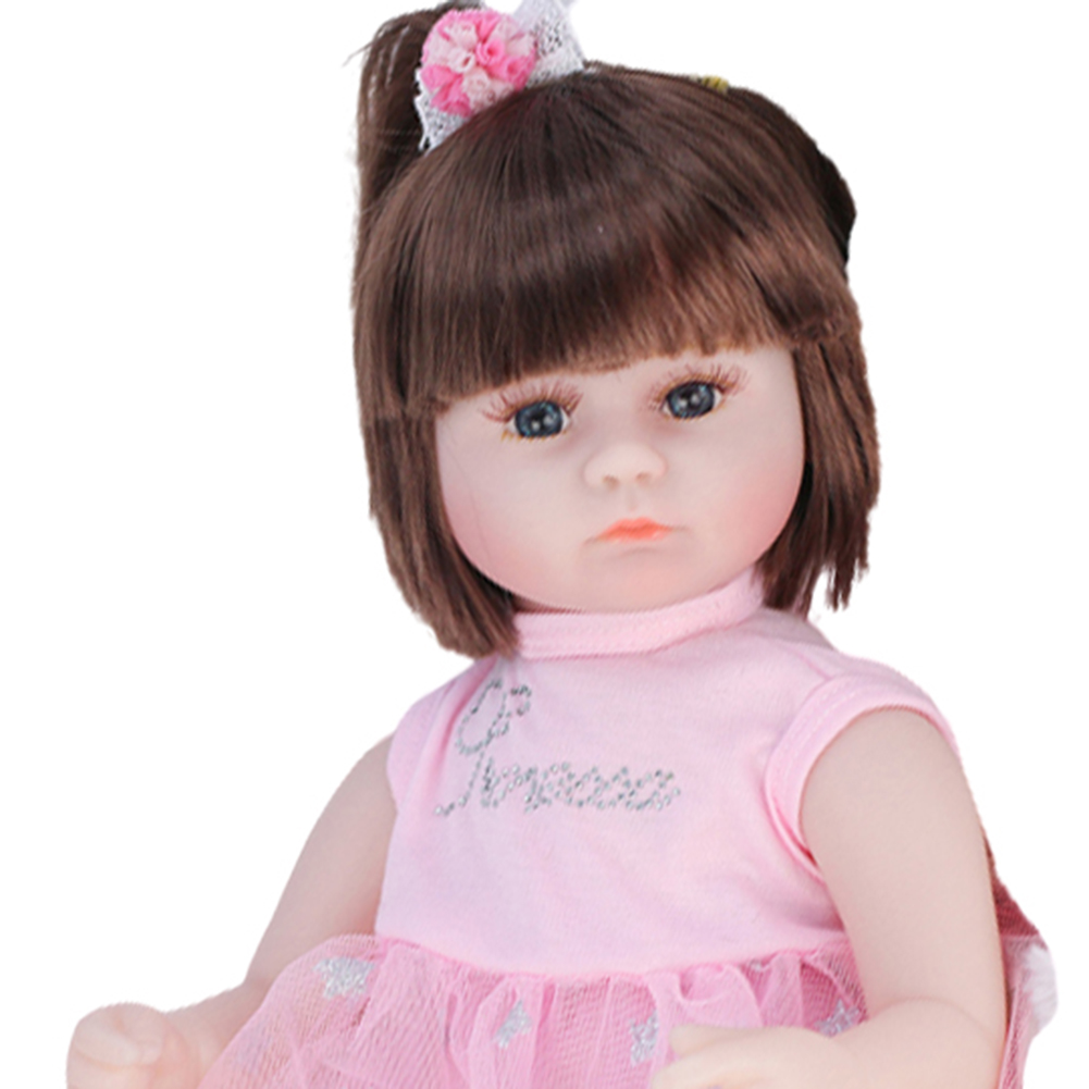 thumbnail image 3 of 45cm Simulación Baby Doll Vinilo Educación Durmiendo Reborn Doll (F), 3 of 9