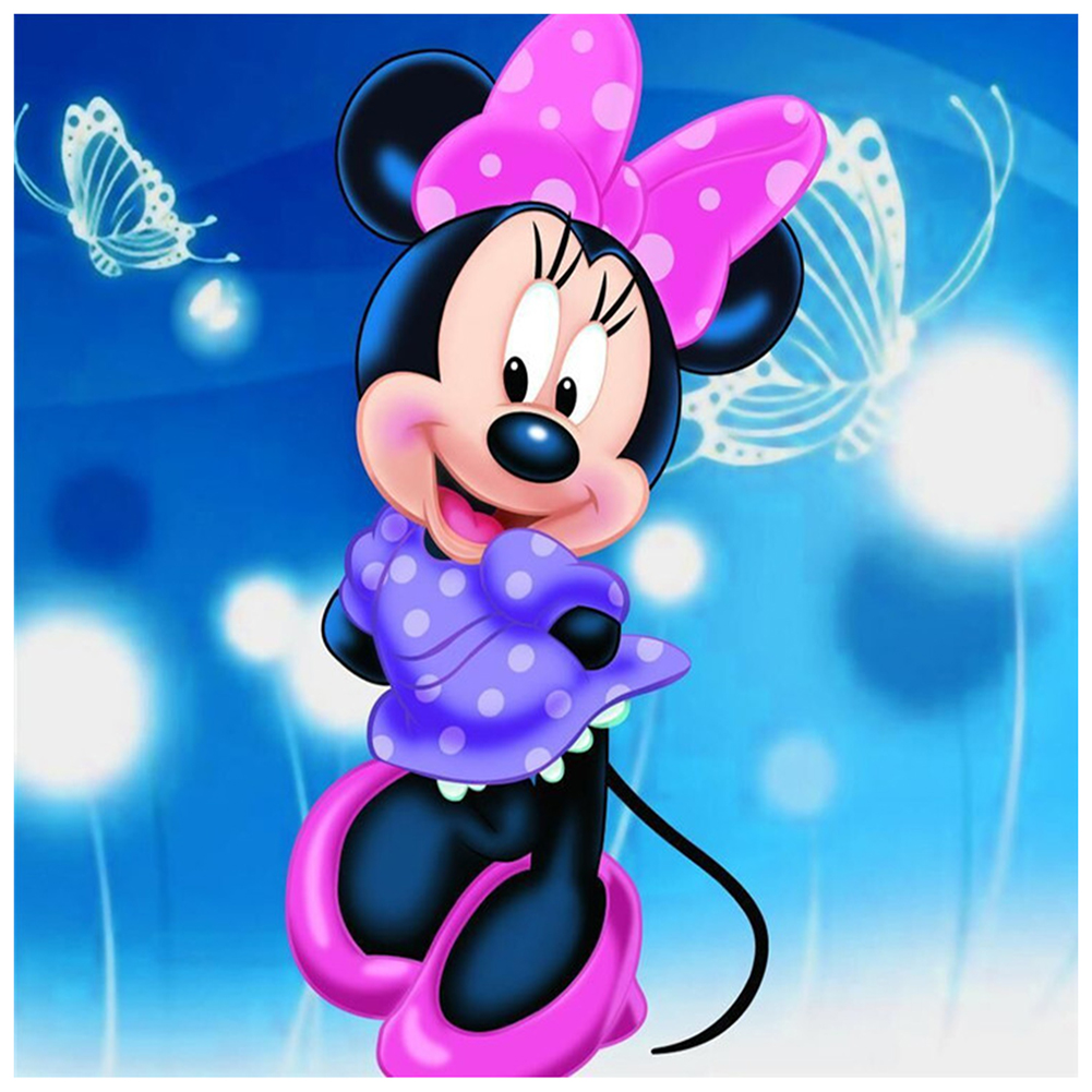 thumbnail image 2 of YM1 Serie Dibujos Animados Minnie Con Diamantes Redondos Pintura Abstracta Resina Con Diamantes Pintura Con Diamantes 30x30cm (E462) 20 Colores, 2 of 10