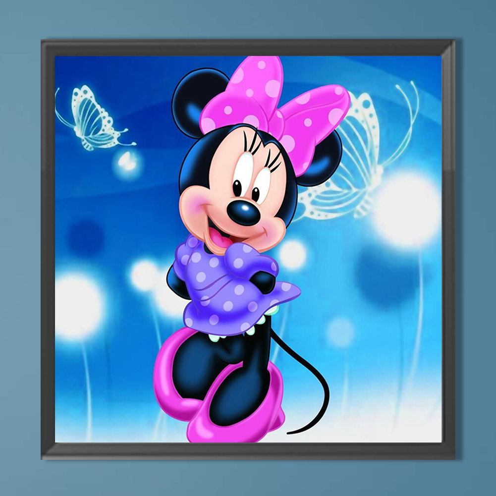 thumbnail image 4 of YM1 Serie Dibujos Animados Minnie Con Diamantes Redondos Pintura Abstracta Resina Con Diamantes Pintura Con Diamantes 30x30cm (E462) 20 Colores, 4 of 10