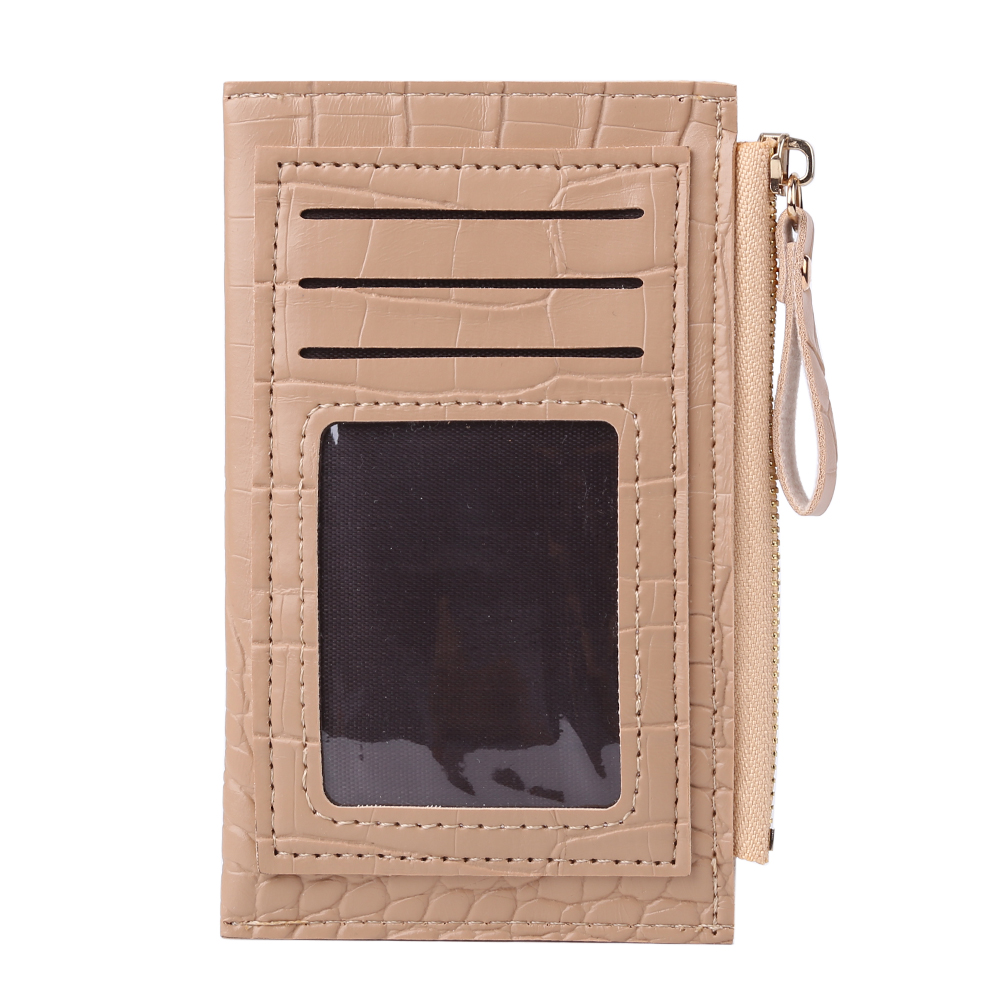 thumbnail image 3 of Cartera Color Con Patrón PU para Mujer Retro (caqui), 3 of 10