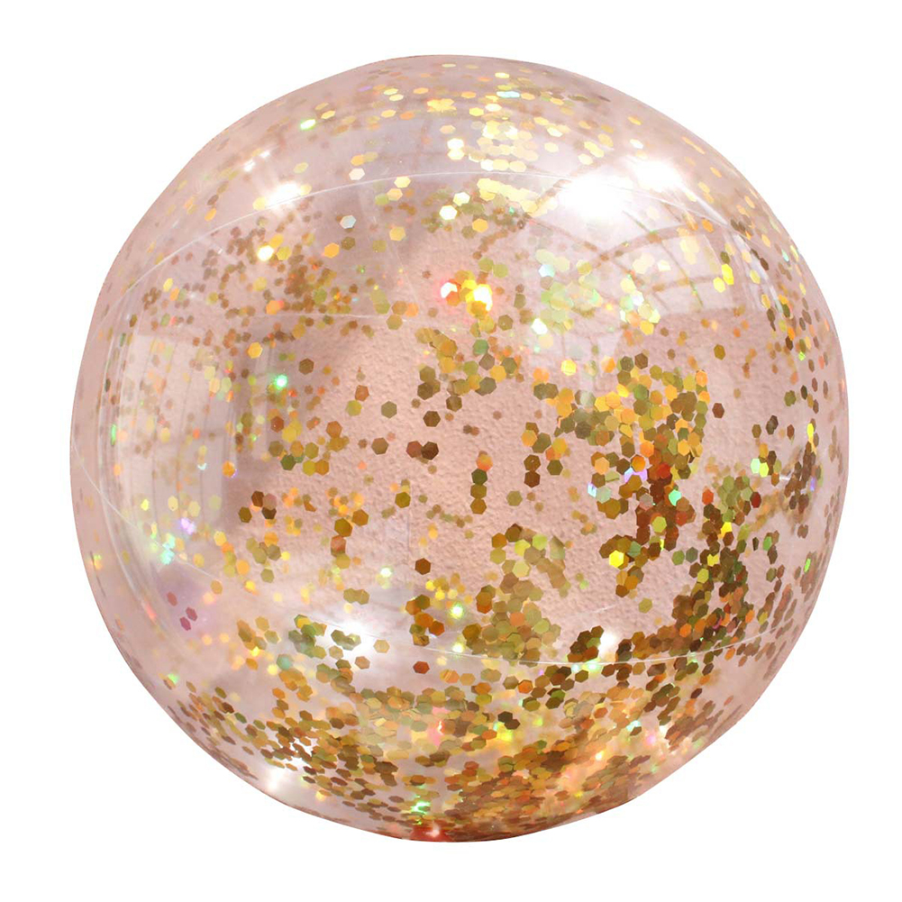 thumbnail image 2 of WDOplteas 40cm Juegos Piscina Inflable Brillo Confeti Pelota Playa (Oro), 2 of 10