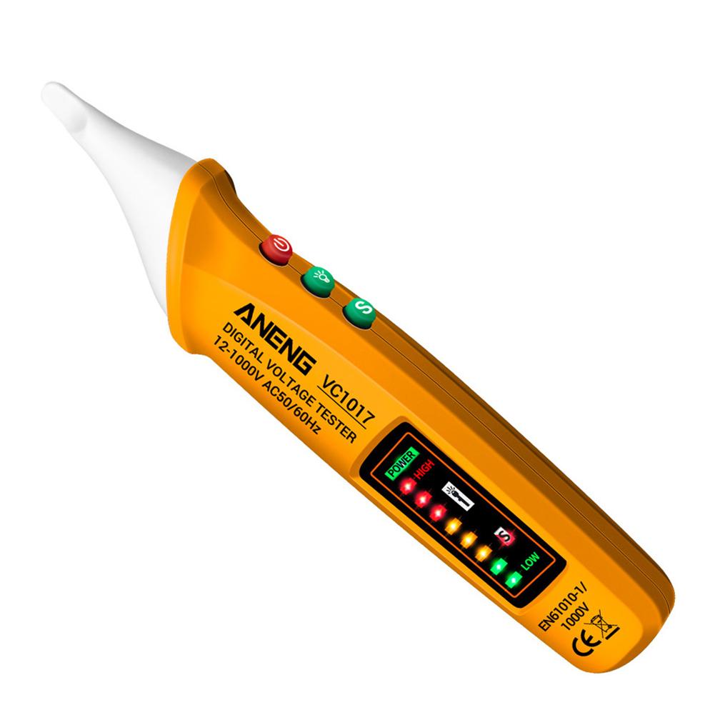 thumbnail image 3 of Kuymtek VC1017 Probador Eléctrico LED Sin Contacto Detector Voltaje CA Digital (amarillo), 3 of 10