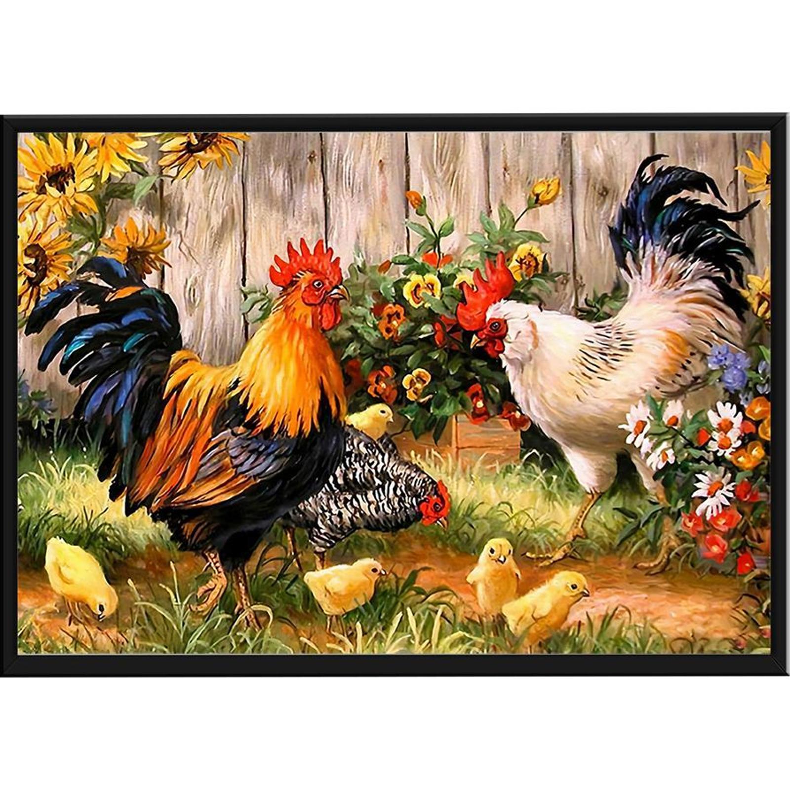 thumbnail image 5 of Hilo Algodón Ecológico Btafrte Bordado 11CT 3 Hebras Impresión 50*40cm Kit Serie Animal Punto Cruz Pollo SZX644, 5 of 10