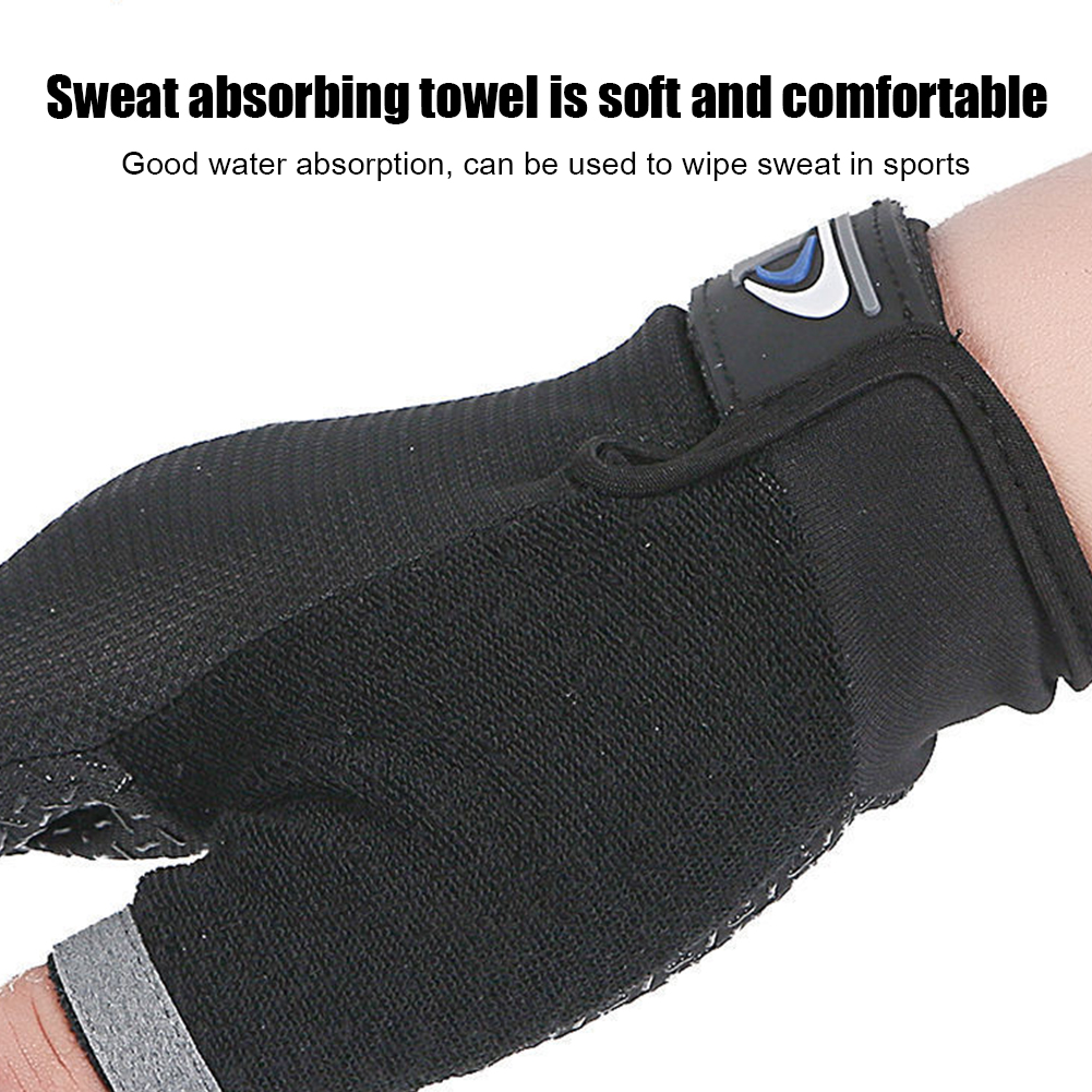 thumbnail image 5 of 1 Par Guantes Ciclismo 2 Dedos Cortados Deporte Ciclismo Manopla Antideslizante (negro), 5 of 10
