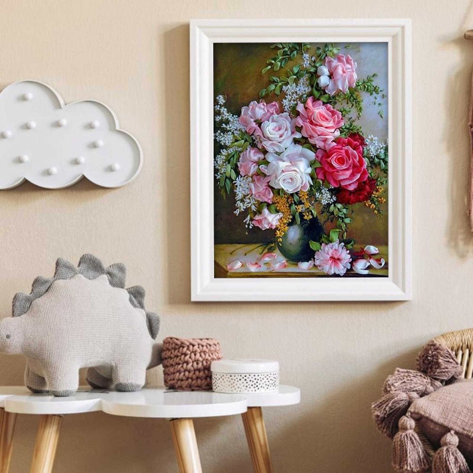 thumbnail image 4 of Kits Bordado Punto Cruz Flores DIY Costura Estampada 11CT Cgtredaw, 4 of 10