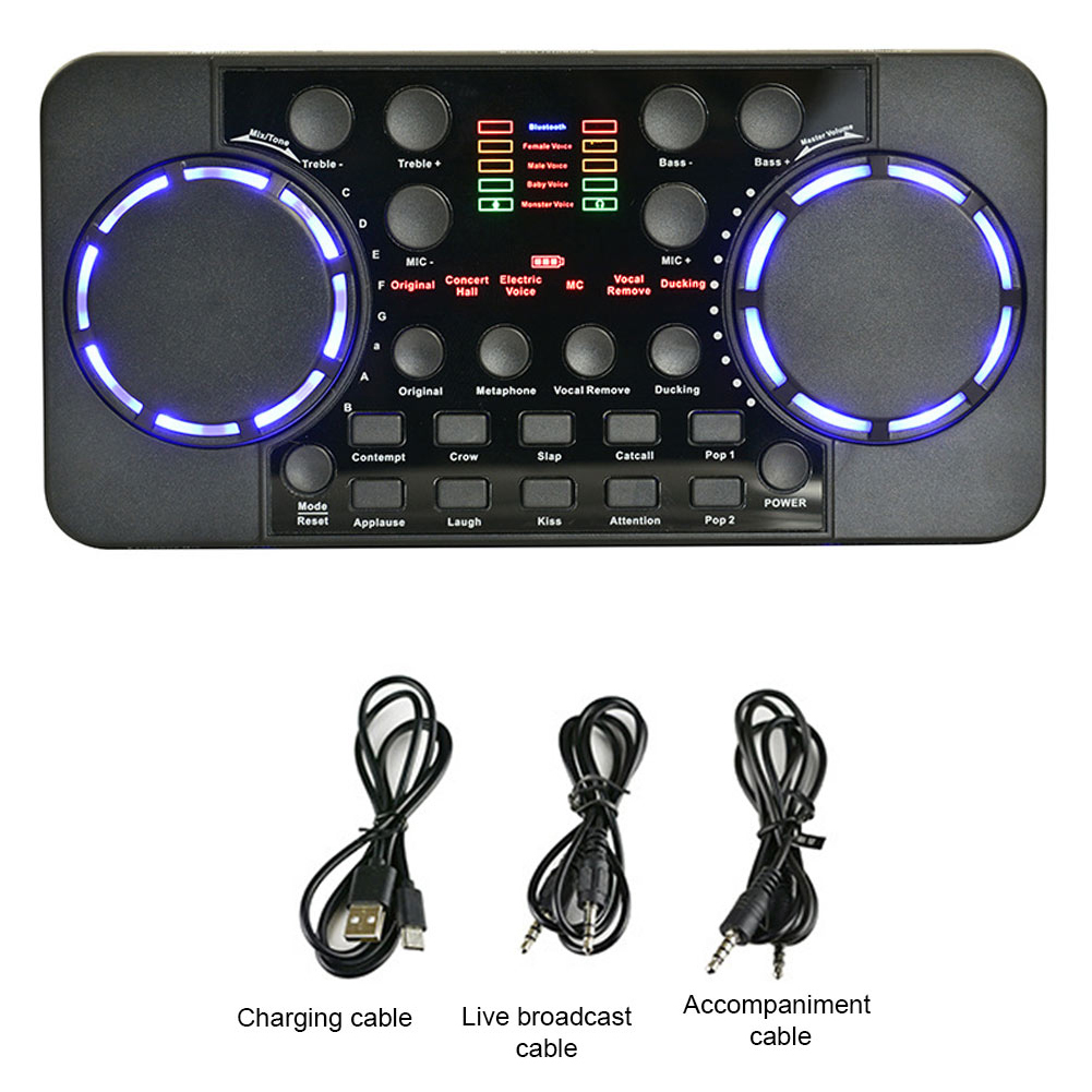 Btafrte V300 Pro Live Sound Card Mezclador Interfaz Audio 4.0 Compatible Con para Phon