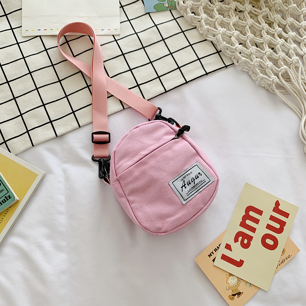 thumbnail image 4 of Mujer Lienzo Patchwork Bandolera Casual Mini Bolsos (rosa), 4 of 10