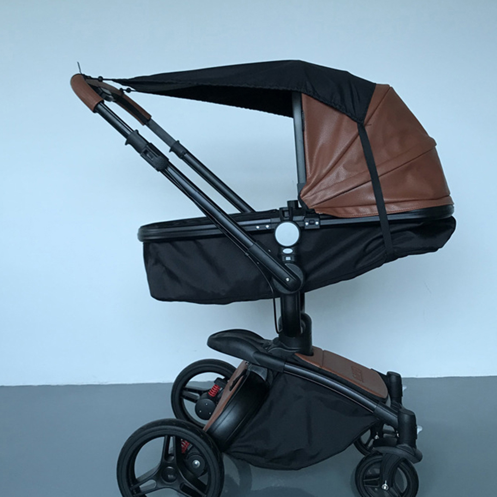 thumbnail image 5 of Kuymtek Cochecito bebé universal a prueba viento impermeable anti-UV parasol (negro), 5 of 10
