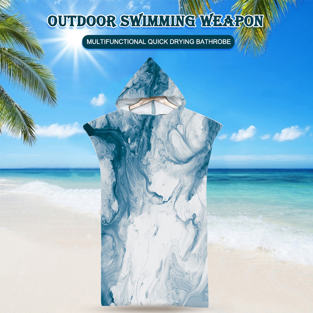 thumbnail image 4 of Btafrte Capa Con Capucha Toalla Playa Impreso Natación Albornoz Baño Microfibra (0983), 4 of 10