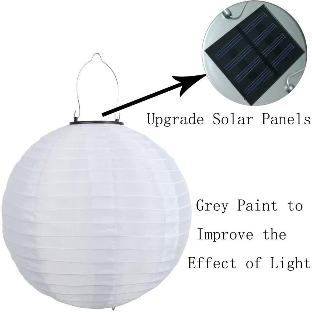 thumbnail image 5 of 2pcs 30cm LED Lámpara Linterna Solar Al Aire Libre () Blanco, 5 of 10