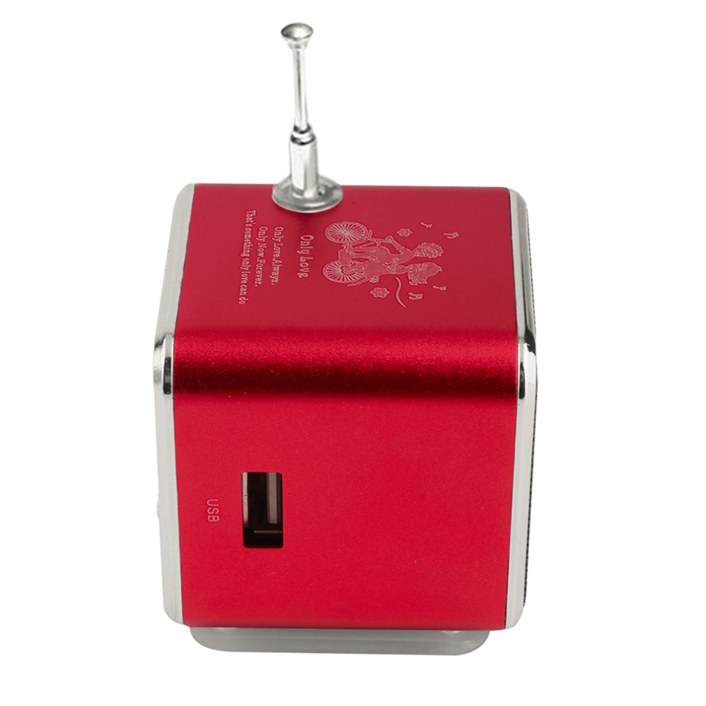 thumbnail image 3 of TD-V26 Mini altavoz digital Receptor radio FM Reproductor MP3 (rojo), 3 of 10