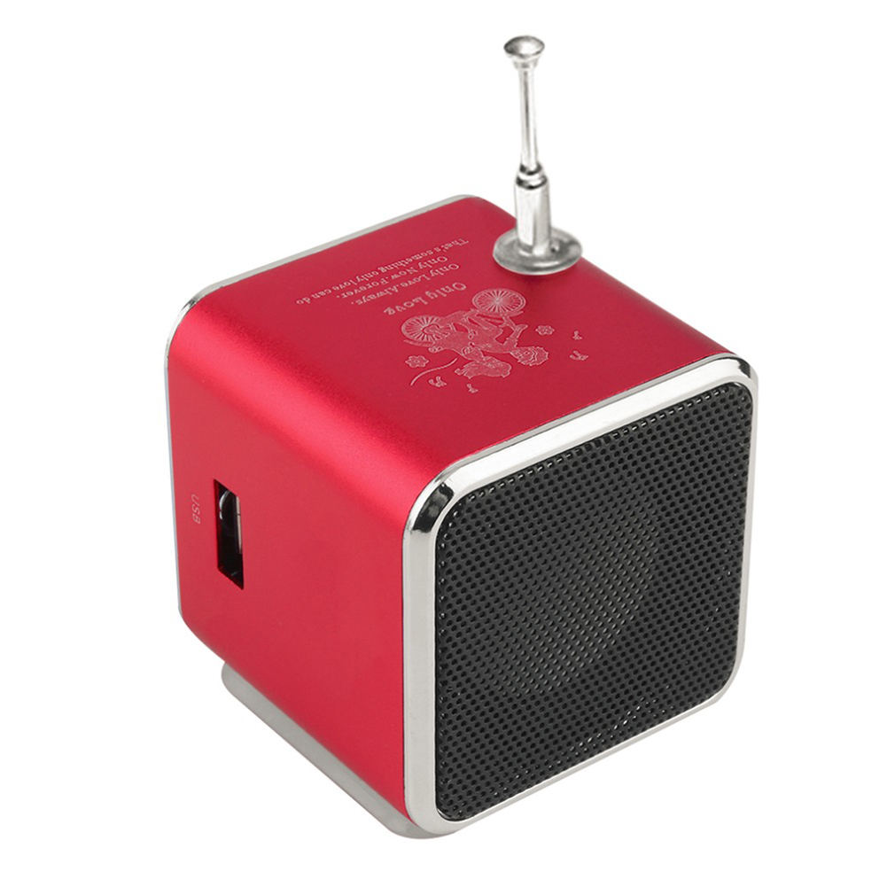 thumbnail image 5 of TD-V26 Mini altavoz digital Receptor radio FM Reproductor MP3 (rojo), 5 of 10