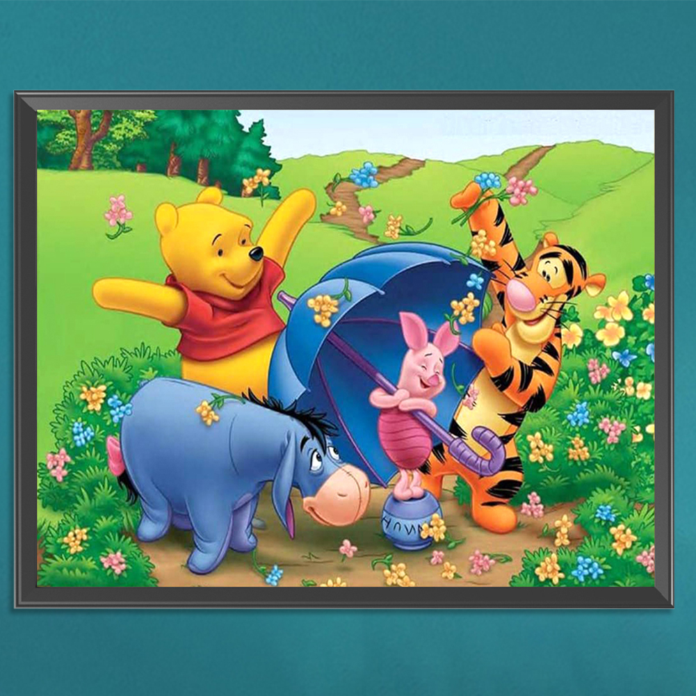 thumbnail image 4 of Hilo algodón ecológico bordado 11CT 3 hebras impresión 50x40cm kit serie dibujos animados punto cruz Winnie the SZX-C207, 4 of 10