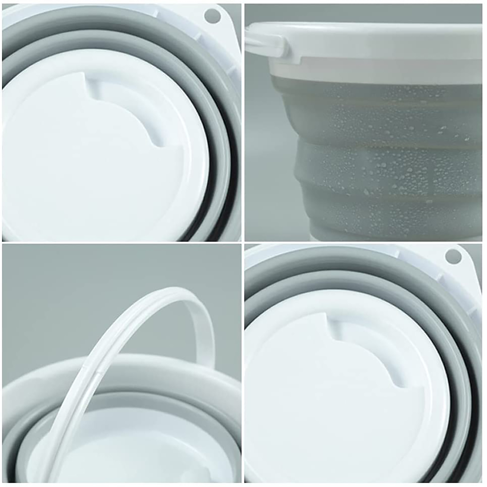 thumbnail image 3 of Cubos Plegables Btafrte con Asa Cubo Ligero para Garaje Pesca 3L, 3 of 10
