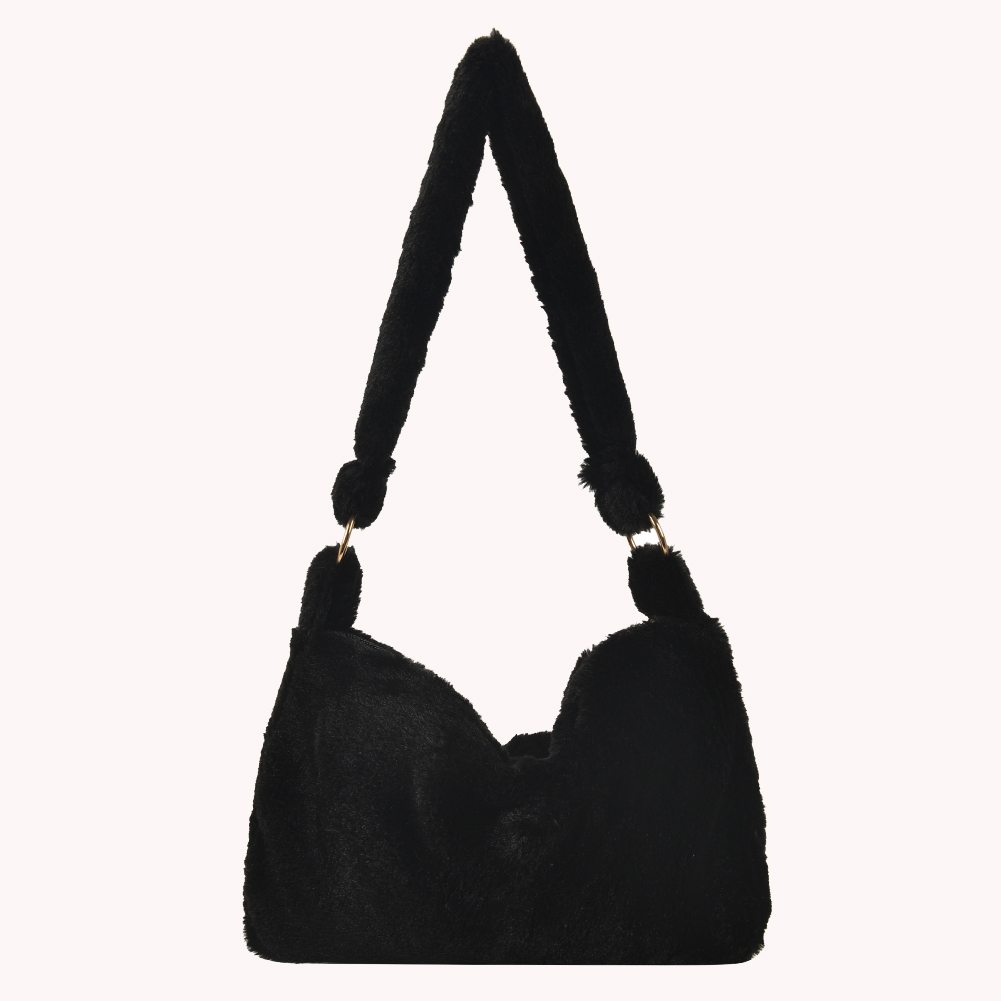 thumbnail image 5 of Bolsos Mano Grandes Con Retro para Mujer Felpa para Hombro Y Axilas (D), 5 of 10