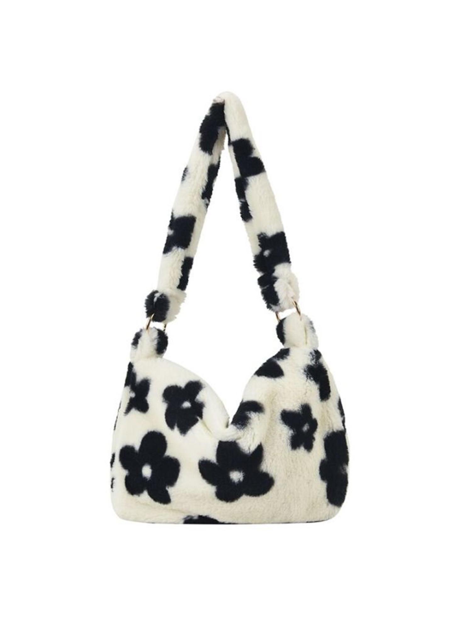 thumbnail image 2 of Bolso Axila Mujer Impresión Hombro Felpa Casual Gran Capacidad S, 2 of 10