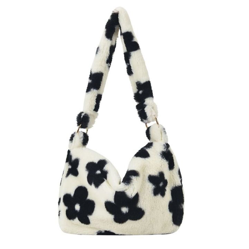 thumbnail image 3 of Bolso Axila Mujer Impresión Hombro Felpa Casual Gran Capacidad S, 3 of 10