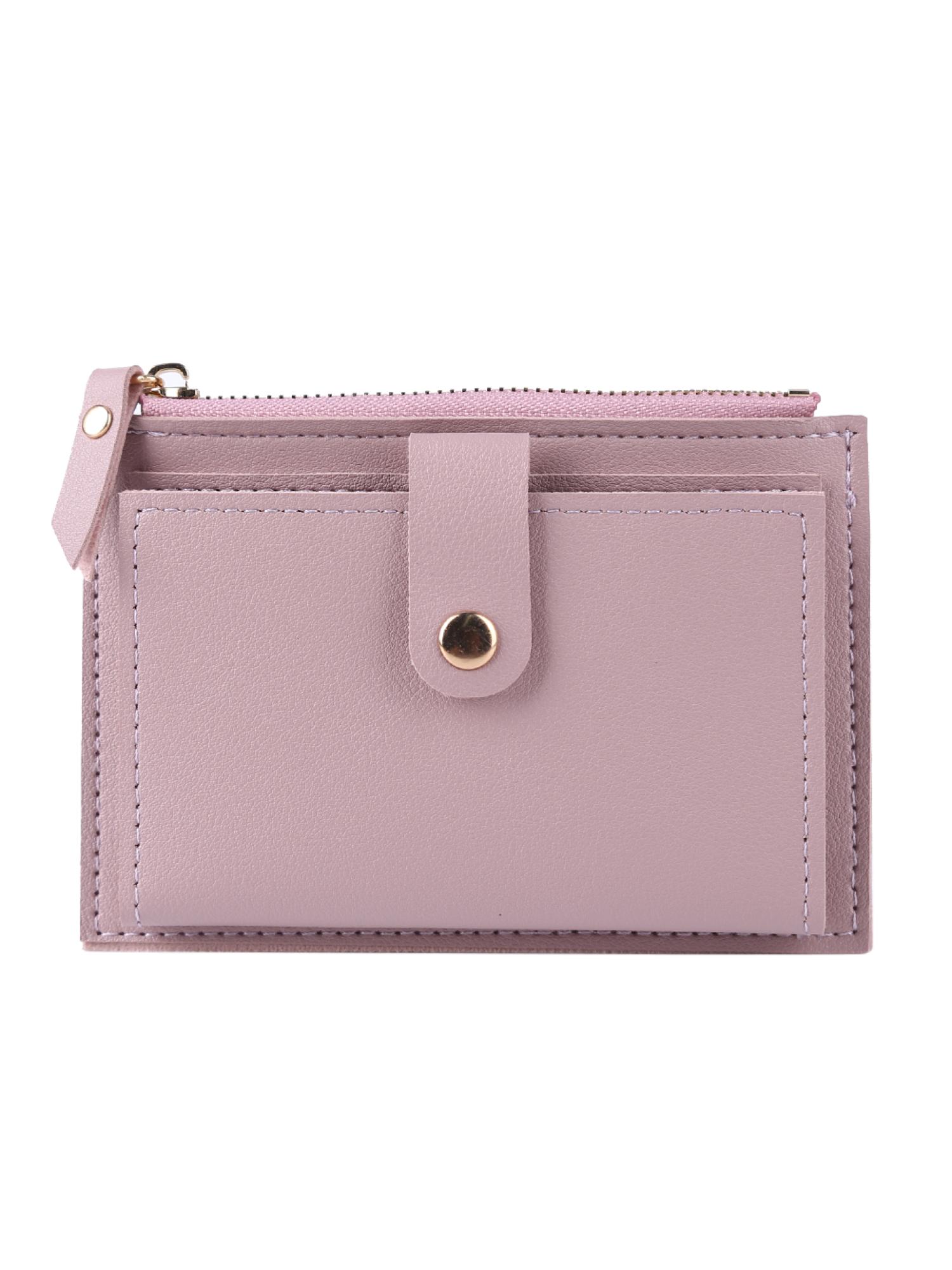 thumbnail image 2 of Cartera Cuero PU Con Tarjetero Múltiples Ranuras Color Sólido A La para Mujer (púrpura), 2 of 10