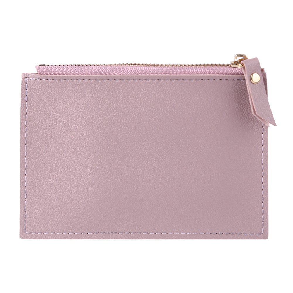 thumbnail image 5 of Cartera Cuero PU Con Tarjetero Múltiples Ranuras Color Sólido A La para Mujer (púrpura), 5 of 10
