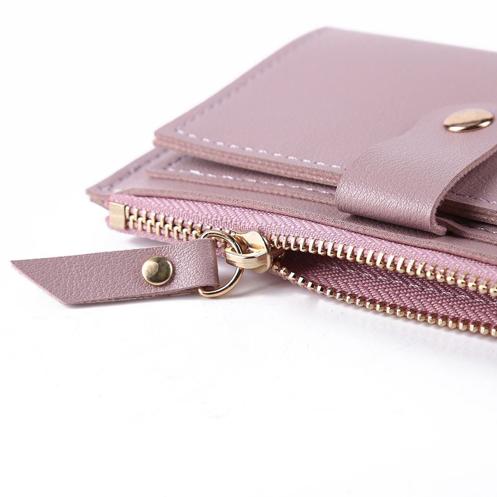 thumbnail image 4 of Cartera Cuero PU Con Tarjetero Múltiples Ranuras Color Sólido A La para Mujer (púrpura), 4 of 10