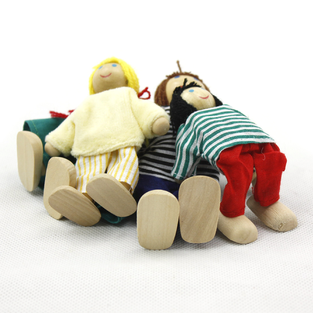 thumbnail image 5 of WDOplteas Juego Pequeños Muñecas Familiares Vestidas Juguete para Juego Imitación para (8), 5 of 10