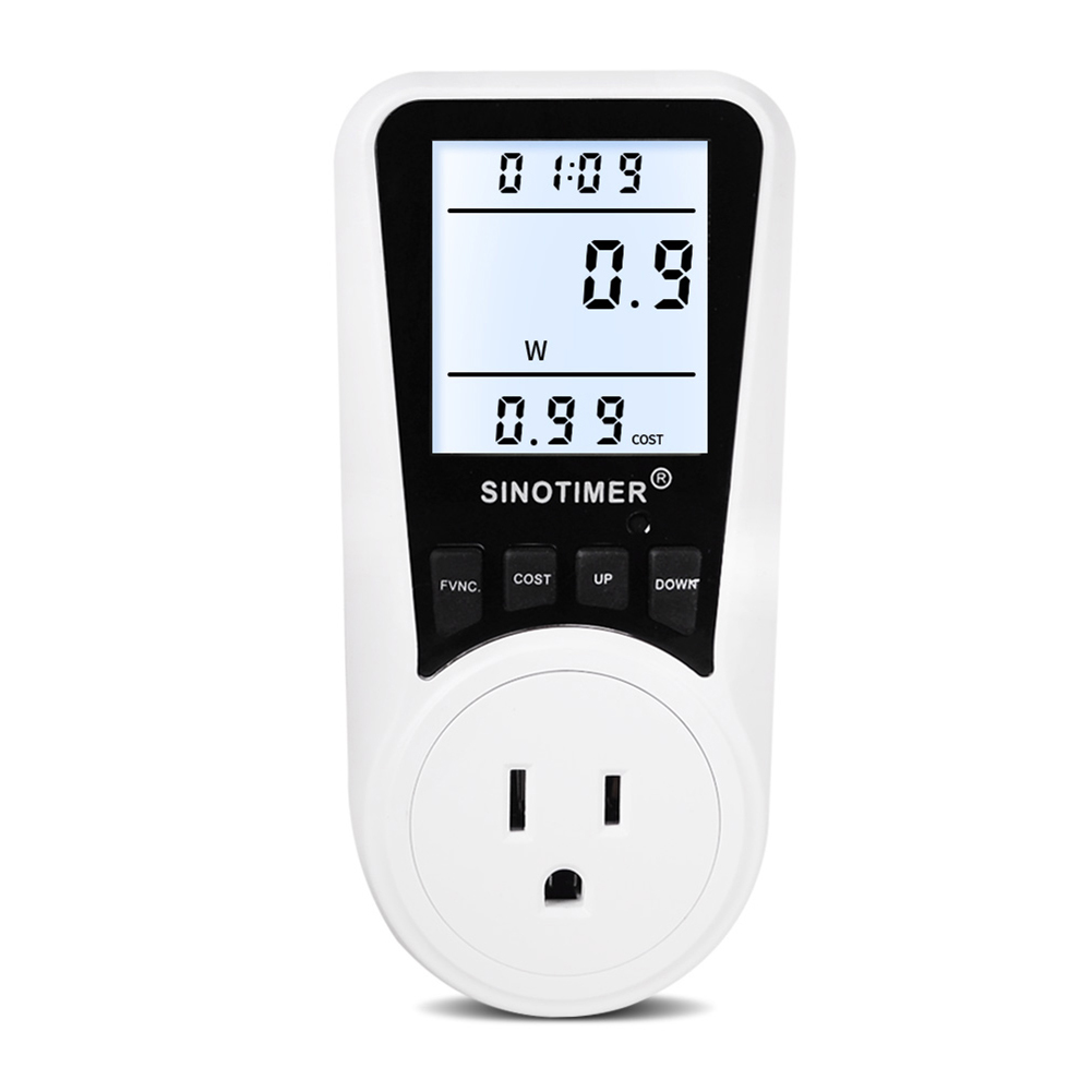thumbnail image 1 of Btafrte Medidor Potencia LCD Digital Wattmeter Socket Kwh Medidor (US 120V 15A), 1 of 9
