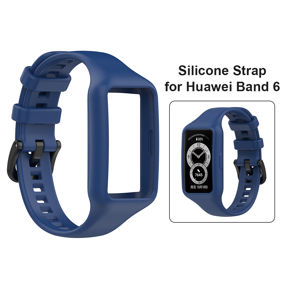 thumbnail image 4 of Correa para Reemplazo Btafrte Pulsera Silicona Band 6 Pro Azul Marino, 4 of 10
