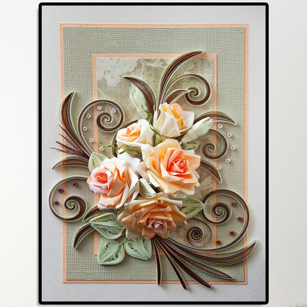 thumbnail image 4 of Pintura Papel Diamante Hugtrwg Serie Flores Y Hierba 30*40CM 24 colores, 4 of 10