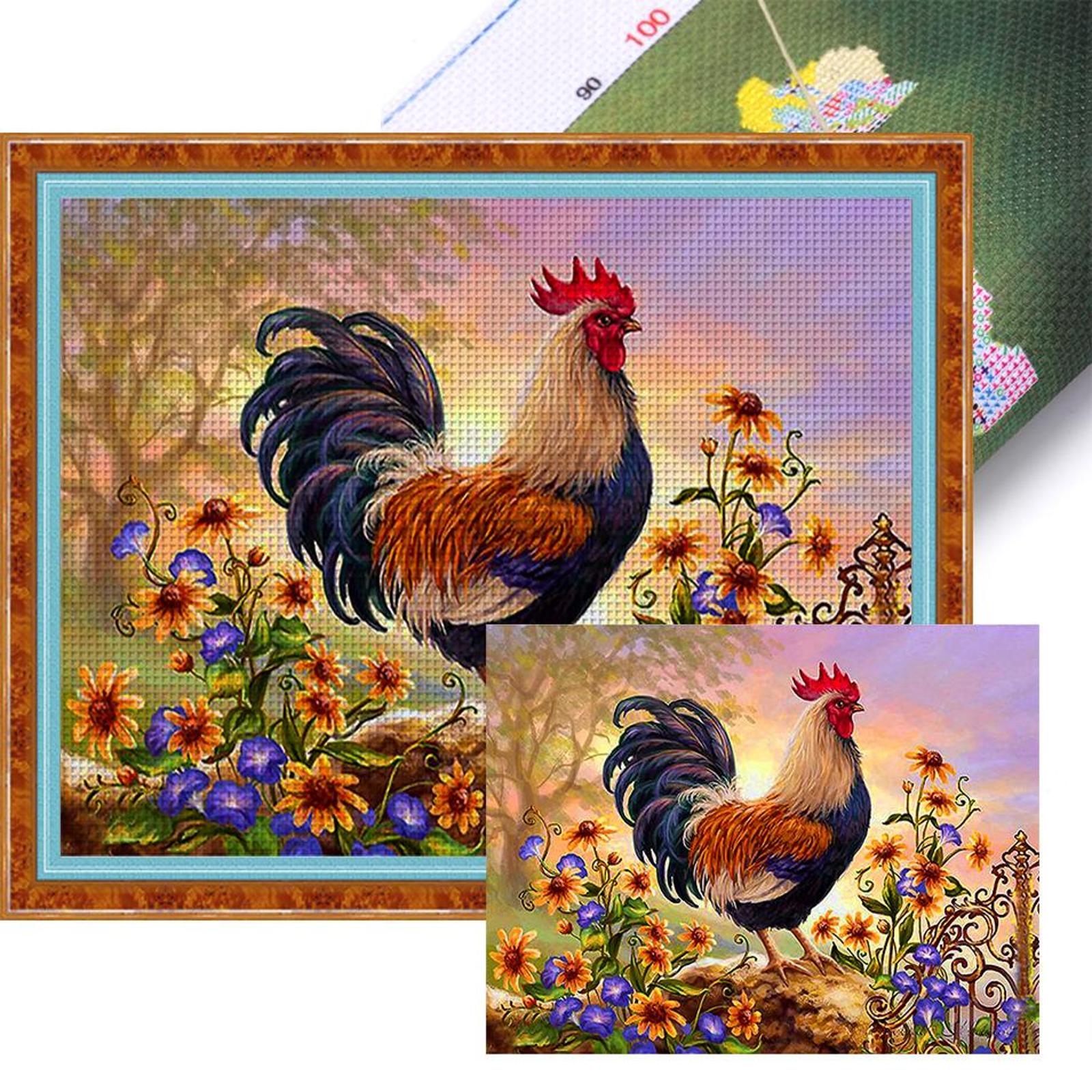 thumbnail image 2 of Hilo Algodón Ecológico Bordado 11CT 3 Hebras Impresión 50x40cm Kit Serie Punto Cruz Dorado Y Girasol, 2 of 10