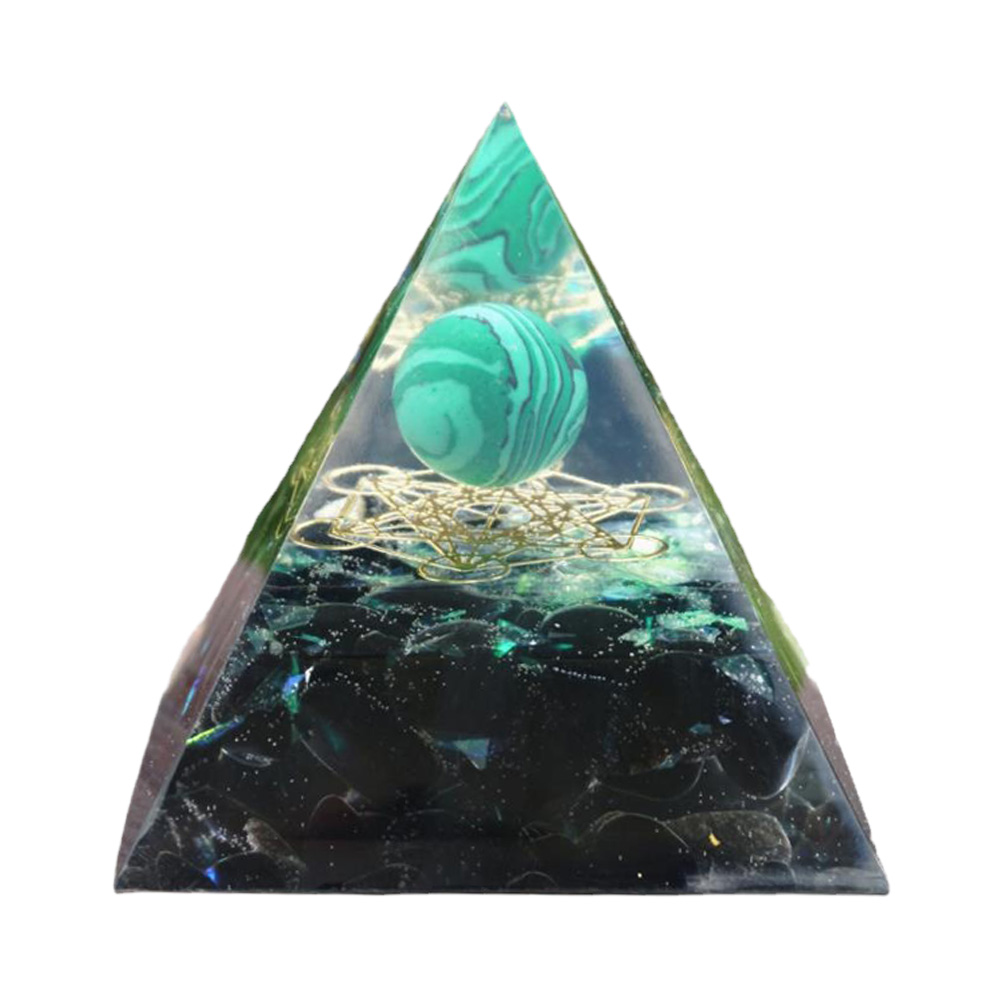 thumbnail image 2 of Pirámide Orgonita Cristal Generador Pirámide Cristal Curativo (turquesa), 2 of 10