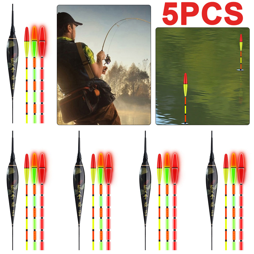 thumbnail image 2 of 5 uds boya luminosa anzuelo para morder pesca flotabilidad accesorios nocturnos aparejos (T5-07), 2 of 10