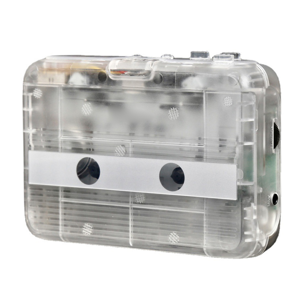 thumbnail image 2 of Walkman Estéreo Radio FM Reproductor Casete Compatible Con (Transparente), 2 of 10