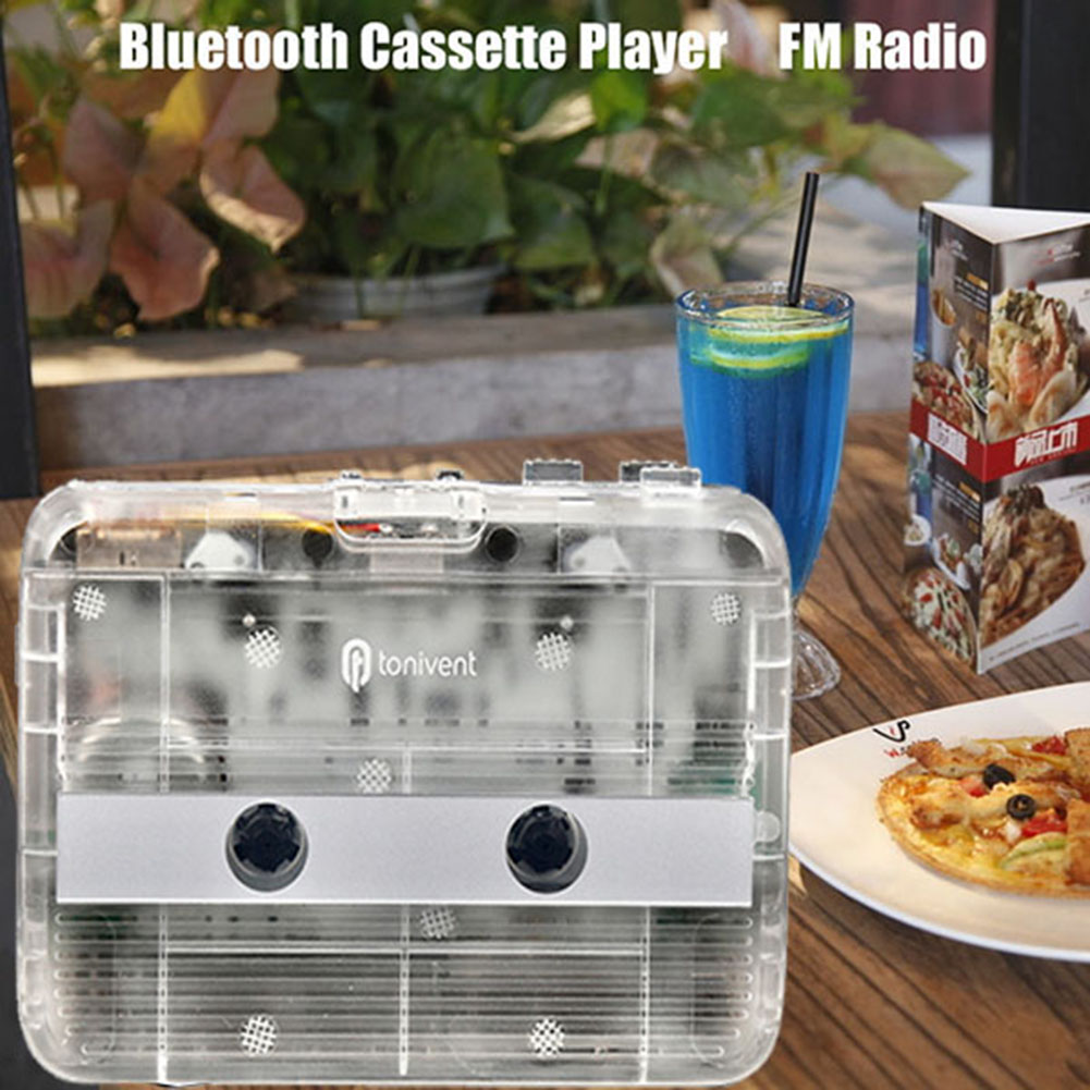 thumbnail image 4 of Walkman Estéreo Radio FM Reproductor Casete Compatible Con (Transparente), 4 of 10