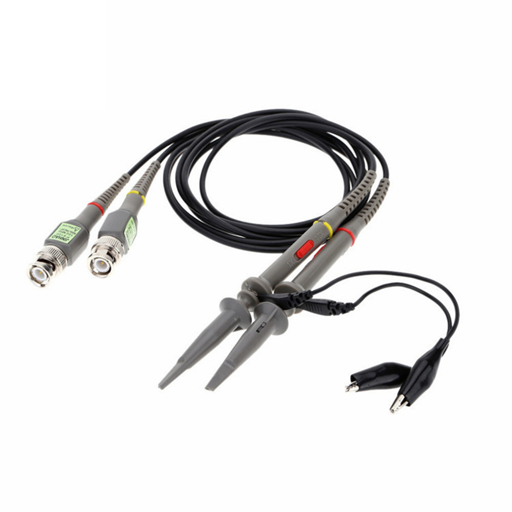 thumbnail image 2 of Hugtrwg 2 Uds P6100 100MHz 1X 10X Sondas Prueba Clip Alcance BNC Kit Sonda Osciloscopio, 2 of 10
