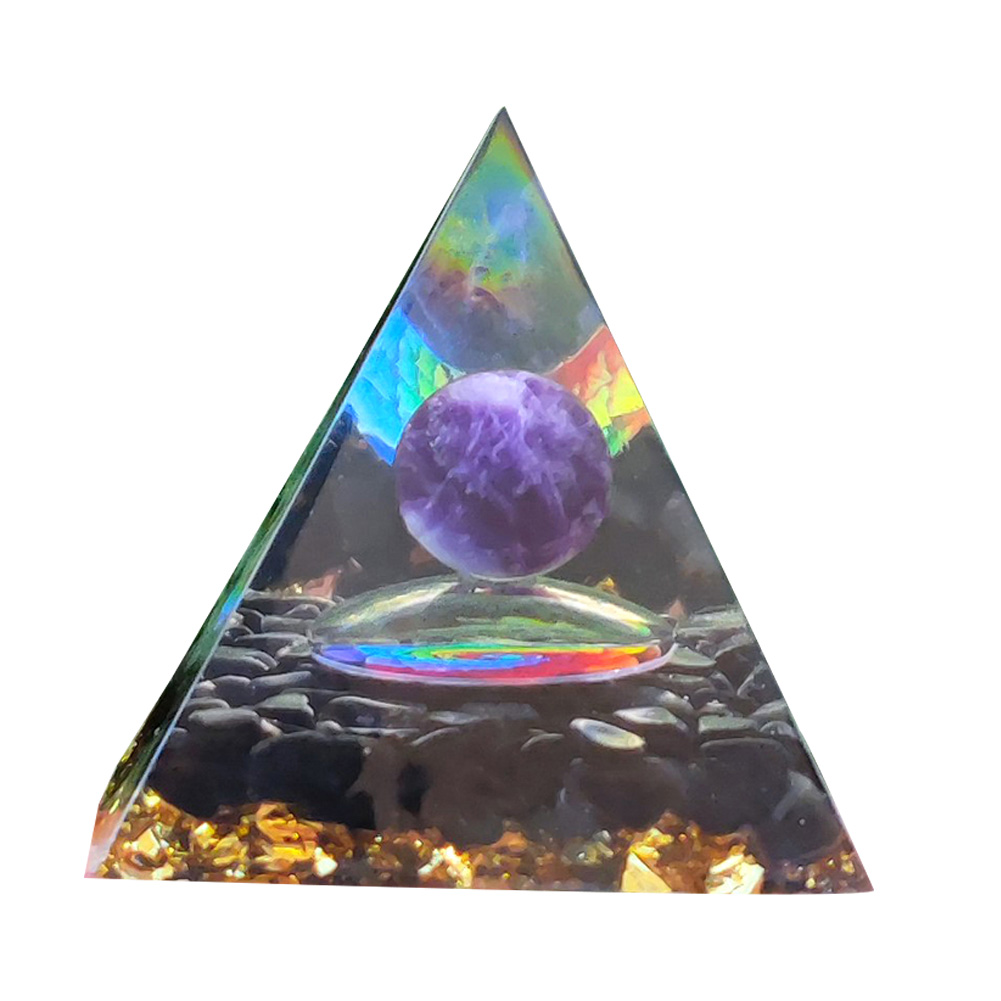 thumbnail image 2 of Kuymtek Piedra Cristalina Del Generador Reiki Curativo Amatista Piramidal 5cm, 2 of 10