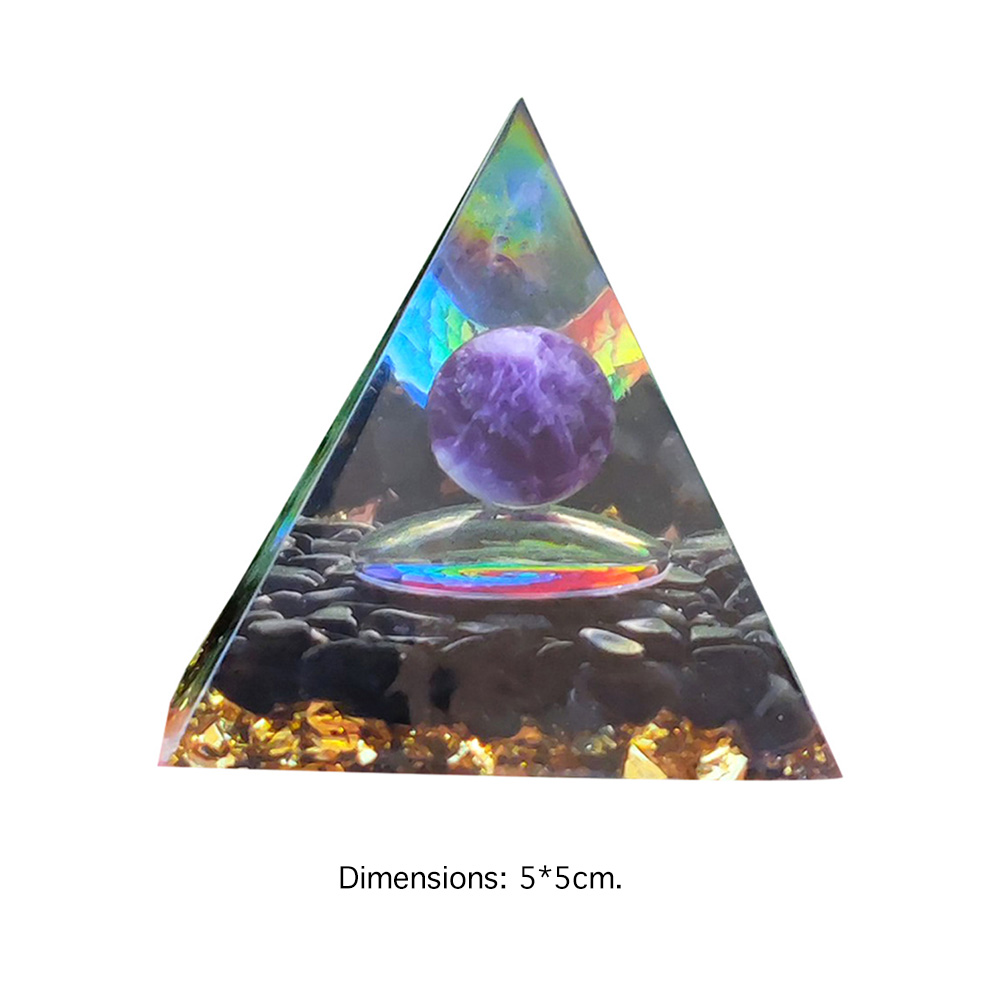 thumbnail image 5 of Kuymtek Piedra Cristalina Del Generador Reiki Curativo Amatista Piramidal 5cm, 5 of 10