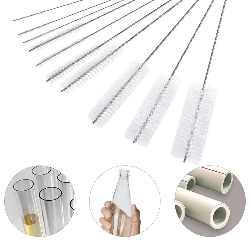 thumbnail image 4 of Juego 10 Cepillos Paja Tubo Nailon para Gafas Cepillo Limpieza para Teclados (blanco), 4 of 10