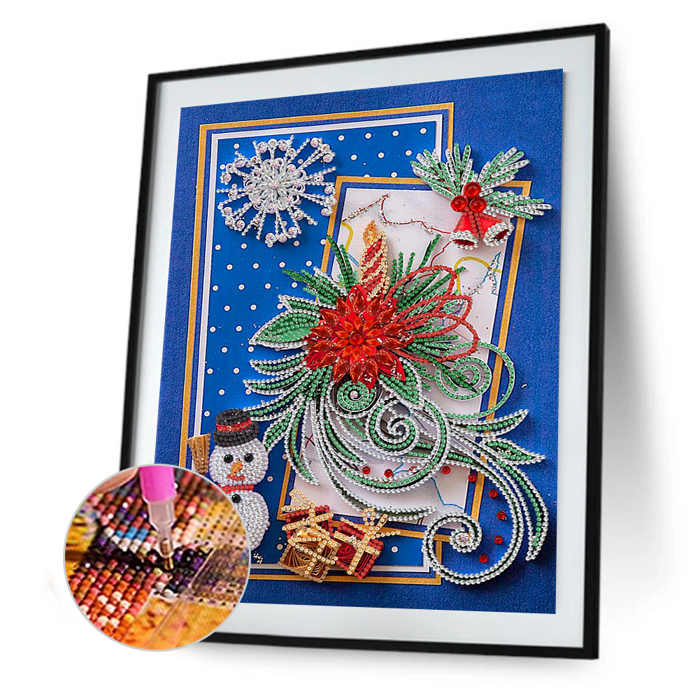 thumbnail image 4 of Kit Artesanía Parcial Con Dibujo Mosaico Flores 5D Forma Especial, 4 of 10
