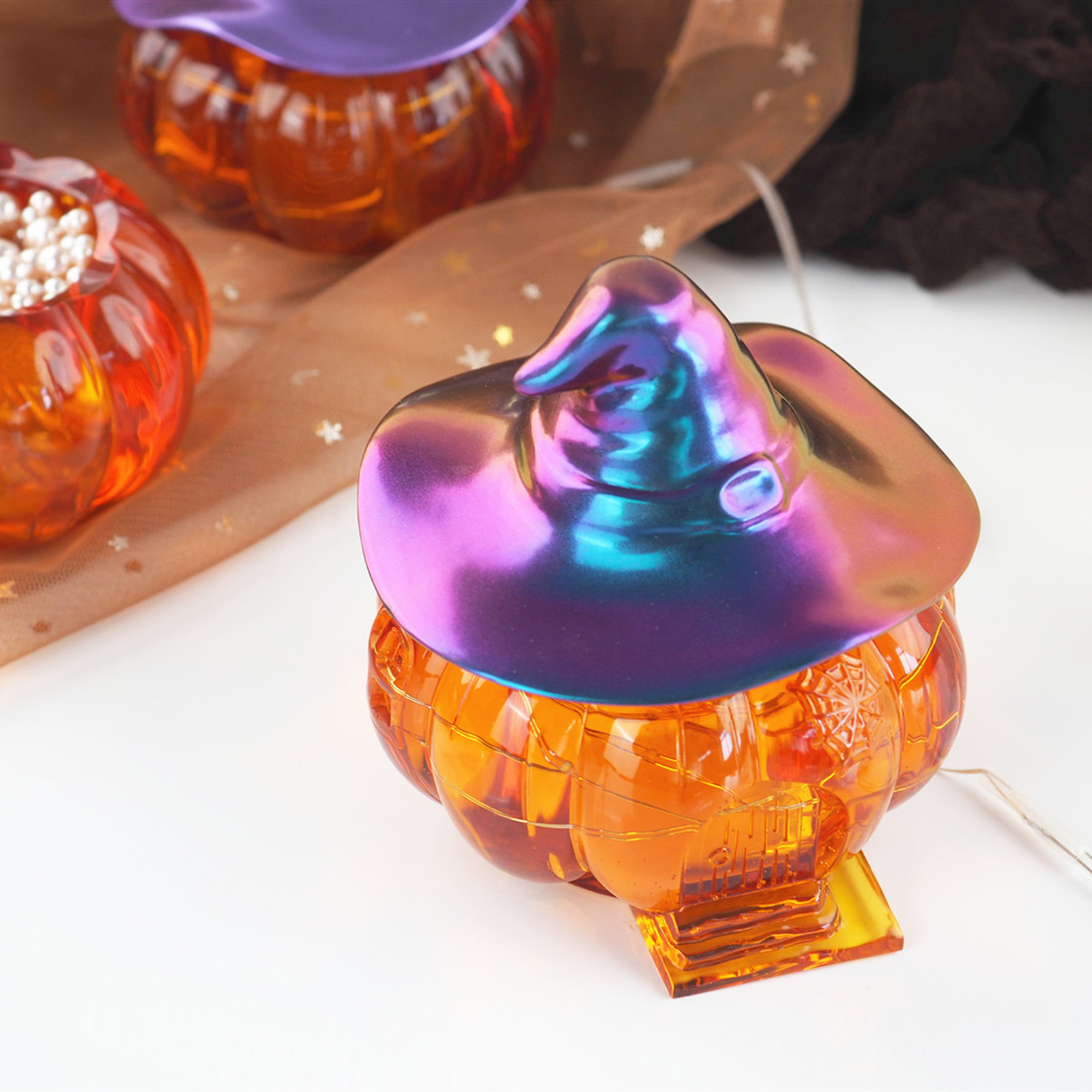 thumbnail image 3 of Molde Silicona 3D Resina Calabaza Halloween JShteea, 3 of 10